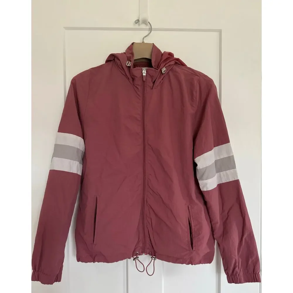 Ashley by 26 International Utility Collection Jacket Size MED Mauve White Gray